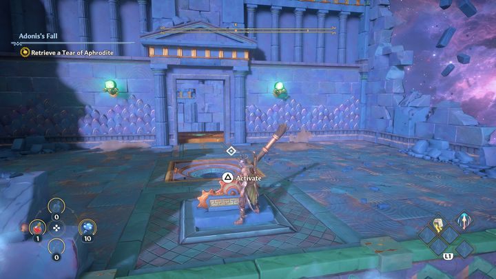 Teraz odblokujesz podmuchy wiatru po lewej stronie, zanim jednak tam pójdziesz, udaj się na samą górę - Immortals Fenyx Rising: Wielka szkoda - solucja, opis przejścia - Immortals Fenyx Rising - poradnik do gry