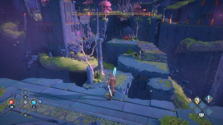 Czeluść jest o wiele większa niż poprzednie, dlatego najpierw zajmij się jedną drogą i dopiero po jej skończeniu zabieraj się za drugą - Immortals Fenyx Rising: Złośliwa bogini - solucja, opis przejścia - Immortals Fenyx Rising - poradnik do gry