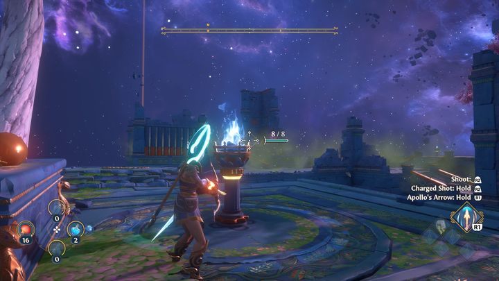 Idąc dalej, pojawi się rozpalona pochodnia - Immortals Fenyx Rising: Złośliwa bogini - solucja, opis przejścia - Immortals Fenyx Rising - poradnik do gry