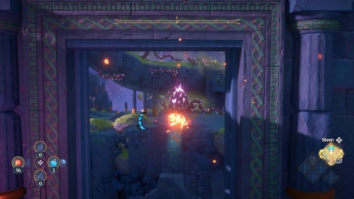 Uważaj na ściany, które poruszają się w lewo i prawo - Immortals Fenyx Rising: Złośliwa bogini - solucja, opis przejścia - Immortals Fenyx Rising - poradnik do gry