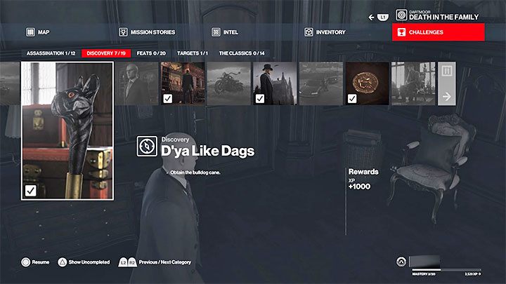 Niezależnie jak się dostałeś do środka odszukaj laskę z głową buldoga - Walking Cane - Hitman 3: Sekretne pokoje - jak otwierać? Dartmoor, solucja - Hitman 3 - poradnik, solucja