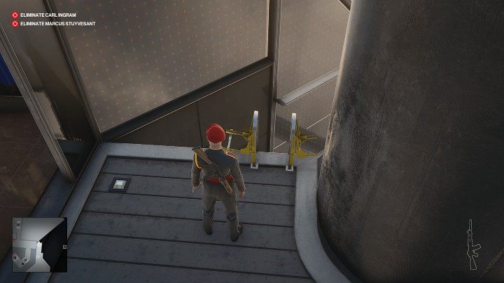 Skrót 4: Drabina przy lądowisku helikoptera (Shortcut: Helipad Ladder) - Hitman 3: On Top of the World, Dubaj - mapa, informacje o misji - Hitman 3 - poradnik, solucja