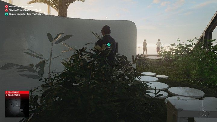 Gdy mężczyzna podejdzie sprawdzić urządzenie, zajdź go od tyłu i obezwładnij - Hitman 3: Bird Of Prey - Dubaj, zadania fabularne, solucja - Hitman 3 - poradnik, solucja