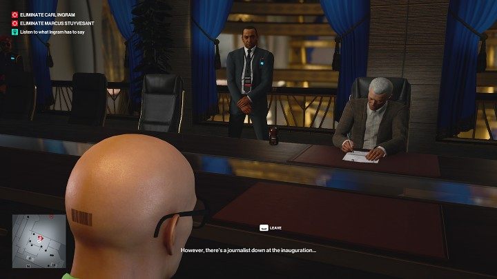 Po chwili na miejscu zjawi się Carl Ingram i od razu przejdzie do rzeczy - Hitman 3: Bird Of Prey - Dubaj, zadania fabularne, solucja - Hitman 3 - poradnik, solucja