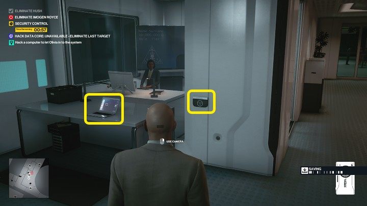 Przy pomocy aparatu przeskanuj panel oznaczony na powyższym obrazku - Hitman 3: Certainty Principle - Chongqing, zadania fabularne, solucja - Hitman 3 - poradnik, solucja