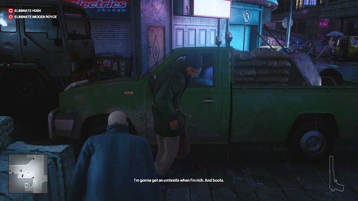 Gdy mężczyzna minie Twoją pozycję, zajdź go od tyłu i obezwładnij - zwróć uwagę na to, by pozostać poza wzrokiem osób, które zostały w tunelu - Hitman 3: Impulse Control - Chongqing, zadania fabularne, solucja - Hitman 3 - poradnik, solucja