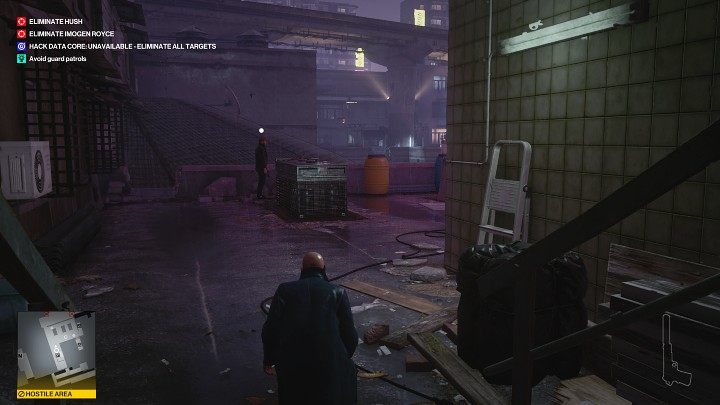 Zejdź niżej i poczekaj, aż strażnik stojący przy murku pójdzie w prawą stronę - Hitman 3: All-Seeing Eyes - Chongqing, zadania fabularne, solucja - Hitman 3 - poradnik, solucja