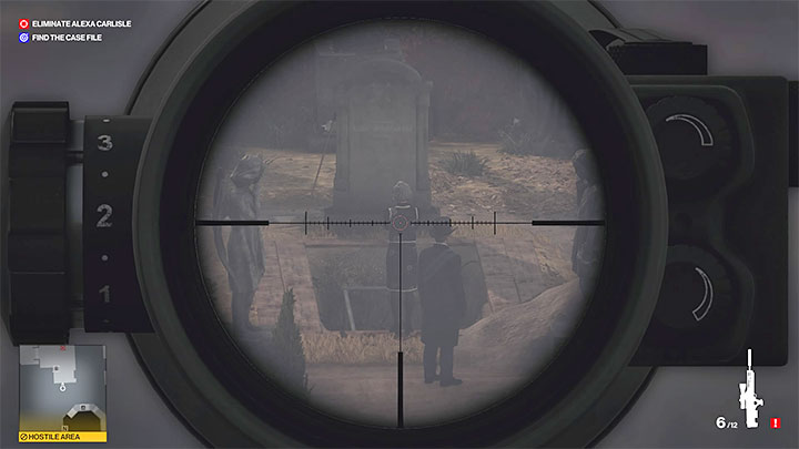 Zaczekaj aż Alexa pojawi się na cmentarzu i aż zaliczy obchód w towarzystwie grabarza - Hitman 3: Alexa Carlisle - jak zabić? Dartmoor, solucja - Hitman 3 - poradnik, solucja