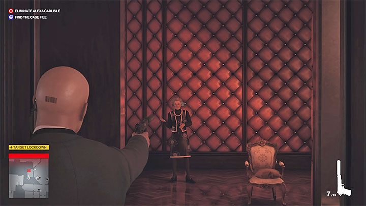 Pozostaje ci już tylko czekać aż w prywatnym pokoju pojawi się Alexa - Hitman 3: Alexa Carlisle - jak zabić? Dartmoor, solucja - Hitman 3 - poradnik, solucja