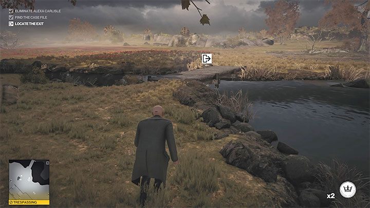 Wyjście to znajduje się na wschodnim krańcu mapy (punkt 9 na mapie) - Hitman 3: Mapa Dartmoor - jak opuścić? - Hitman 3 - poradnik, solucja