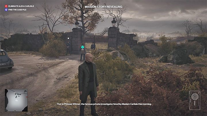 Na mapie przebywa tylko jeden prywatny detektyw i jest to Phineas Witmer - Hitman 3: Dartmoor - Najlepsze przebrania - Hitman 3 - poradnik, solucja