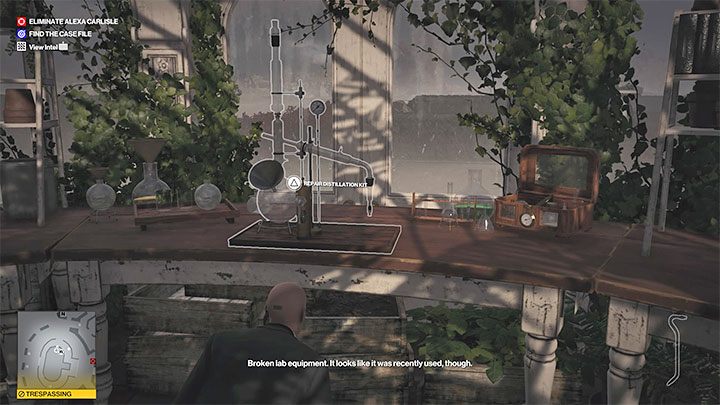 Zacznij skradać się i dotrzyj do zestawu do destylacji (Distillation Kit) - Hitman 3: Trucizna, Dartmoor - jak zdobyć? - Hitman 3 - poradnik, solucja
