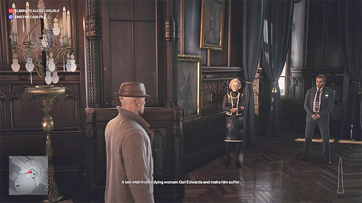 Alexa domyśli się, że Agent 47 pojawił się żeby ją zabić, ale nie musisz obawiać się walki - Hitman 3: Zdobycie akt Arthura Edwardsa/Case File - Dartmoor, solucja - Hitman 3 - poradnik, solucja