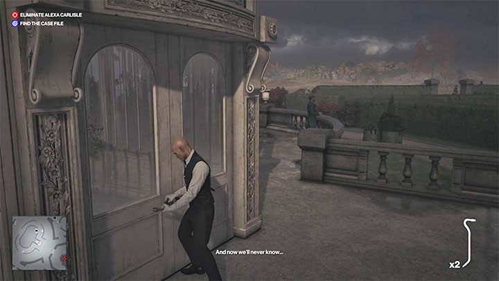 Niezależnie od wybranego gadżetu z włamaniem się zaczekaj aż nikt nie będzie spoglądał w stronę Agenta 47 - Hitman 3: Family Feud - jak odblokować trofeum/osiągnięcie? - Hitman 3 - poradnik, solucja