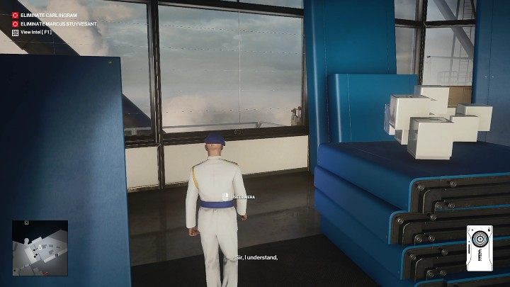 Ostatnie dwa elektroniczne zamki znajdziesz za kulisami strefy przeznaczonej na prezentację instalacji technicznych (punkt numer 10, poziom 1) - Hitman 3: Elektroniczne okna - lista wszystkich - Hitman 3 - poradnik, solucja