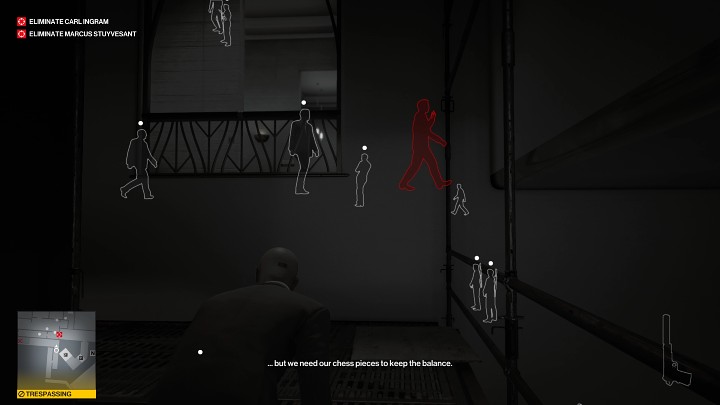 Wejdź po drabinie na metalową kładkę i skręć w lewo - Hitman 3: Carl Ingram - jak zabić? Dubaj, solucja - Hitman 3 - poradnik, solucja