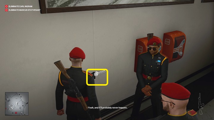 Drugi jest na parterze, w korytarzu obok głównego wejścia - stoi przy nim dwóch strażników - Hitman 3: Carl Ingram - jak zabić? Dubaj, solucja - Hitman 3 - poradnik, solucja