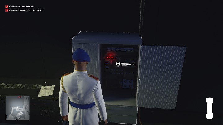 Idź przed siebie i wejdź po drabinie na wyższy poziom konstrukcji - Hitman 3: Marcus Stuyvesant - jak zabić? Dubaj, solucja, opis przejścia - Hitman 3 - poradnik, solucja