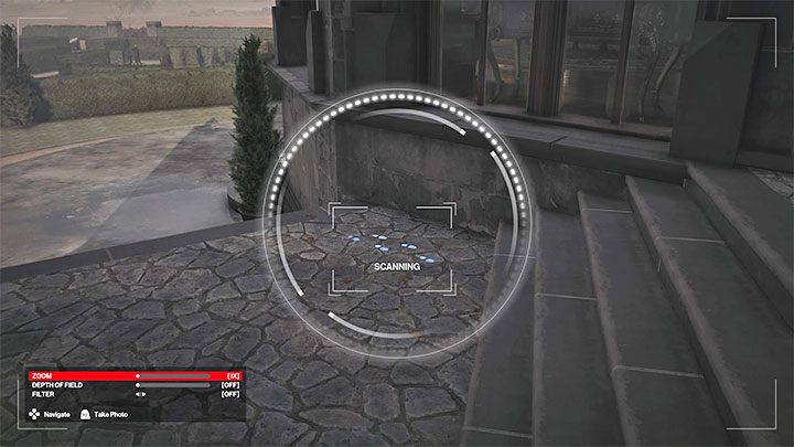 Do zeskanownia są ślady obuwia (Footprints on Terrace) - Hitman 3: Miejsca skanowania aparatem - mapa, lista - Hitman 3 - poradnik, solucja