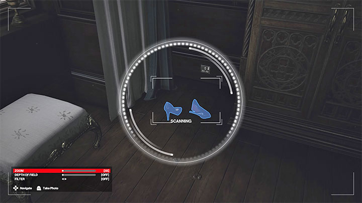 Pokój jest zamknięty - skorzystaj z wytrycha / łomu / głównego klucza z biura lokaja, bądź też dostań się do środka od strony balkonu - Hitman 3: Miejsca skanowania aparatem - mapa, lista - Hitman 3 - poradnik, solucja