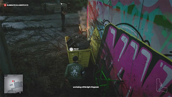 Założeniem tego wariantu zabójstwa jest doprowadzenie do sytuacji, w której dźwig (punkt 15 na mapie) zrzuci wiszący ciężki ładunek na Agenta Thamesa - Hitman 3: Agent Thames - jak zabić? (The Professional) - Berlin, solucja - Hitman 3 - poradnik, solucja