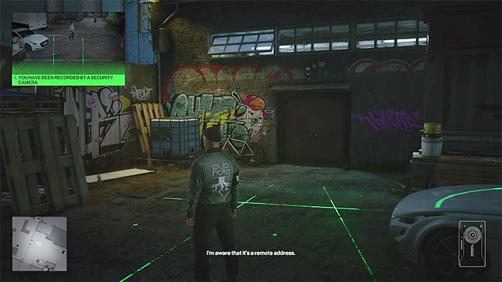 Wejście do klubu znajduje się również na tyłach budynku (punkt 17 na mapie) i możesz tam dotrzeć od strony lokacji z dźwigiem (punkt 15 na mapie) lub od strony obszaru sąsiadującego z klubem Juice (punkt 23 na mapie) - Hitman 3: Klub Holle - jak wejść do środka? - Hitman 3 - poradnik, solucja