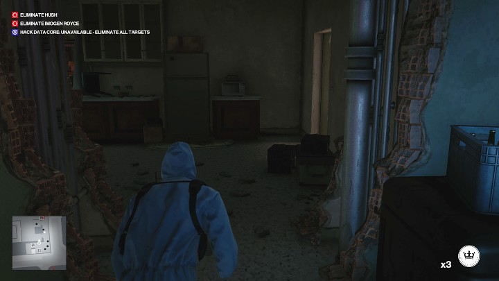 Wejdź na wyższe piętro budynku i korzystając z dostępnych zasłon przekradnij się do klatki schodowej - wejdź na półpiętro - Hitman 3: Trucizna w Chongqing - jak zdobyć? - Hitman 3 - poradnik, solucja