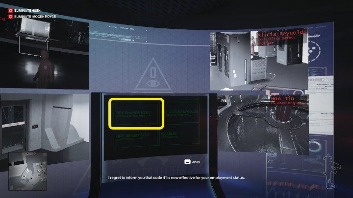 Gdy tylko Imogen Royce podejdzie do terminala, zwolnij Sharon Reed - Hitman 3: Imogen Royce - jak zabić? Chongqing, Chiny, solucja - Hitman 3 - poradnik, solucja