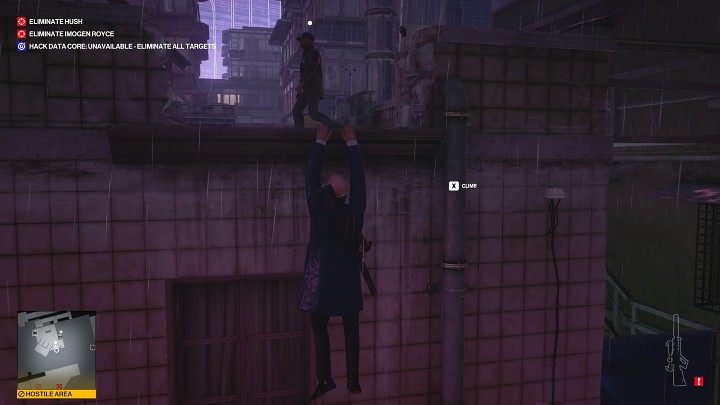 W pewnym momencie mężczyźni ruszą na górę - Hitman 3: Imogen Royce - jak zabić? Chongqing, Chiny, solucja - Hitman 3 - poradnik, solucja