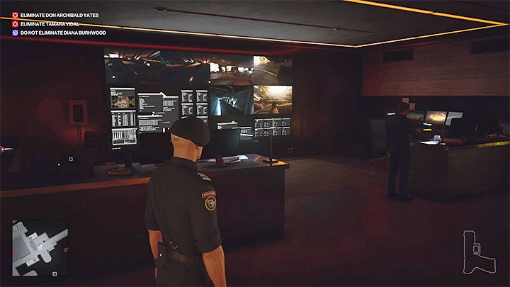 Pomieszczenie monitoringu jest na poziomie 2 mapy - jest to północna część winiarni i obszar sąsiadujący z jaskinami pod willą Don Yatesa (punkt 38 na mapie) - Hitman 3: Monitoring, Mendoza - gdzie sabotować? - Hitman 3 - poradnik, solucja