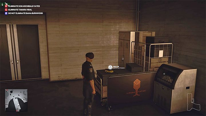 Trutka na szczury jest obok skrótu drzwi służbowych (Maintenance Door) w winiarni (punkt 42 na mapie) - Hitman 3: Trucizna, Mendoza - jak zdobyć? - Hitman 3 - poradnik, solucja