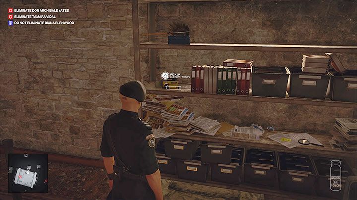 Trutka na szczury jest na strychu posiadłości Villa Attic (punkt 52 na mapie), do którego możesz dostać się od strony dachu lub łazienki na piętrze - Hitman 3: Trucizna, Mendoza - jak zdobyć? - Hitman 3 - poradnik, solucja
