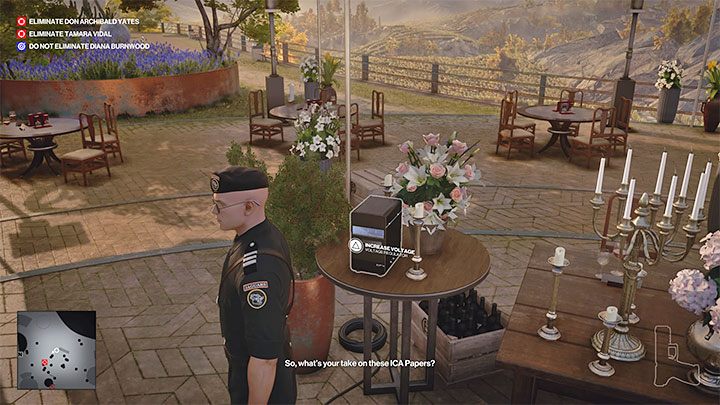 Niedaleko stojaka z mikrofonem znajdziesz regulator napięcia Voltage Regulator - Hitman 3: Don Archibald Yates - jak zabić? Mendoza, solucja, opis przejścia - Hitman 3 - poradnik, solucja