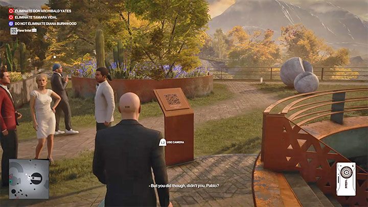 Tabliczka z kodem jest w patio - lokacji asado na poziomie 3 (punkt 41 na mapie) - Hitman 3: Kody QR, Mendoza - gdzie skanować? - Hitman 3 - poradnik, solucja