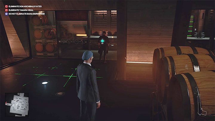 Bariera laserowa znajduje się w misji w regionie Mendoza w pomieszczeniu lodówki z winami (Wine Fridge) i dostanie się do tego pomieszczenia nie jest oczywistą sprawą - Hitman 3: Bariera laserowa/Laser grid - jak wyłączyć? - Hitman 3 - poradnik, solucja