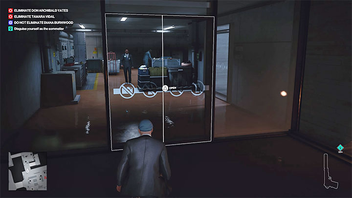 Agent 47 musi dostać się do wnętrza lodówki z winami (Wine Fridge) - Hitman 3: Ripe for the Picking - jak odblokować trofeum/osiągnięcie? - Hitman 3 - poradnik, solucja