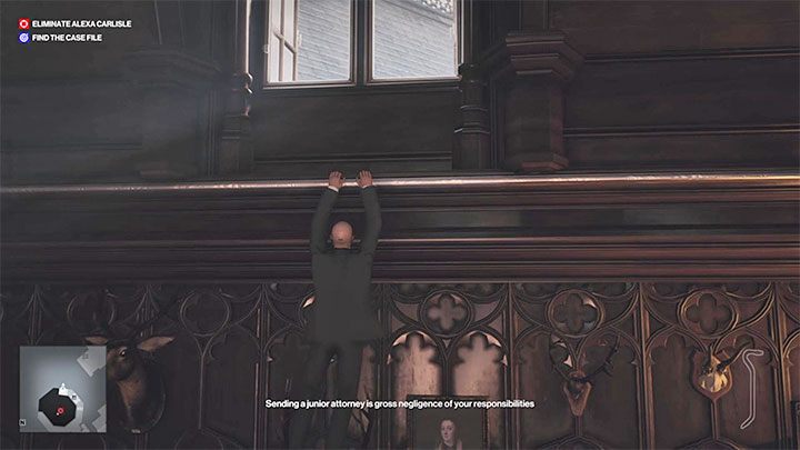 Przesuwaj się w lewo aż dotrzesz do wysoko umieszczonej okiennicy - Hitman 3: Death in the Family, Dartmoor - mapa, informacje o misji - Hitman 3 - poradnik, solucja
