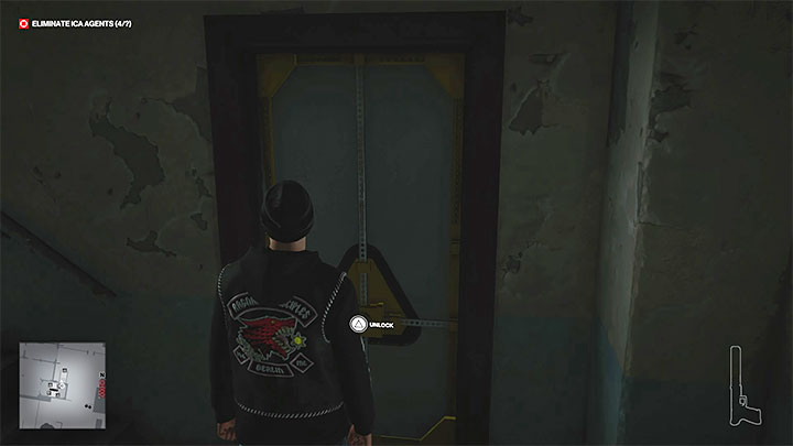 Do drzwi musisz dotrzeć od drugiej strony, czyli od strony piwnicy klubu - Hitman 3: Apex Predator, Berlin - mapa, informacje o misji - Hitman 3 - poradnik, solucja