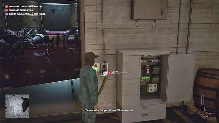 Ustaw się teraz przy gnieździe zasilania wysokiego napięcia (High Voltage Power Outlet) - Hitman 3: Over the Top - Mendoza, solucja, zadania fabularne - Hitman 3 - poradnik, solucja