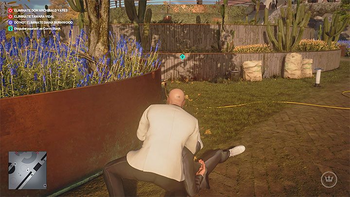 Corvo wyruszy do obszaru o nazwie asado zlokalizowanego na poziomie 3 winiarni (punkt 41 na mapie) - Hitman 3: The Tour - Mendoza, solucja, zadania fabularne - Hitman 3 - poradnik, solucja