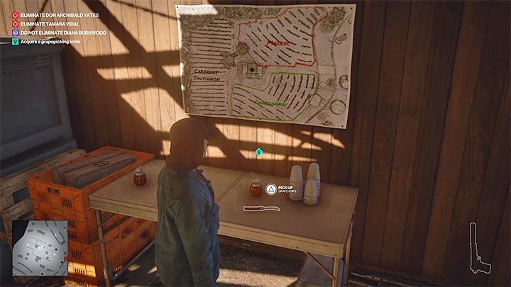 Nóż Grape Knife możesz zdobyć w kilku różnych miejscach na mapie - Hitman 3: The Tour - Mendoza, solucja, zadania fabularne - Hitman 3 - poradnik, solucja