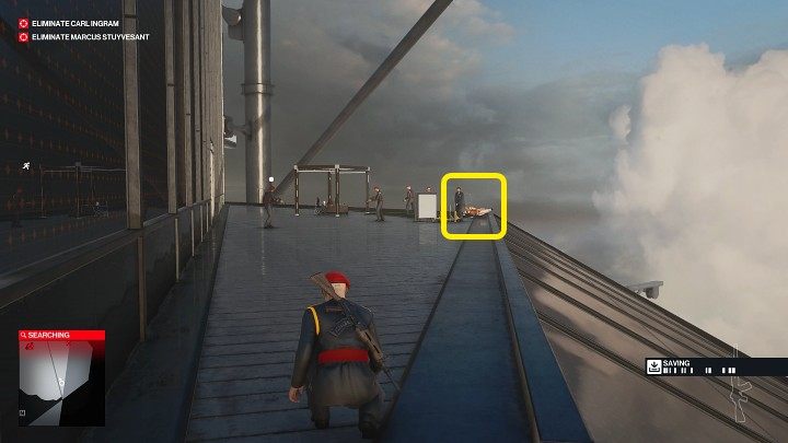 Odsuń się teraz na bezpieczna odległość, by Agent 47 nie został zdemaskowany przez strażników i poczekaj około 2 minuty - Hitman 3: Keep Your Eyes Peeled - jak odblokować trofeum/osiągnięcie? - Hitman 3 - poradnik, solucja