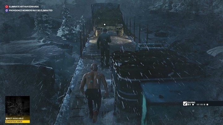 Nieco dalej zauważysz jednego przeciwnika - Hitman 3: Bullet Train - jak odblokować trofeum/osiągnięcie? - Hitman 3 - poradnik, solucja