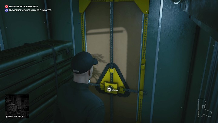 Skrót 1: Drzwi pomieszczenia magazynowego (Shortcut: Passenger Cart Door) - Hitman 3: Untouchable, Carpathian Mountains - informacje o misji - Hitman 3 - poradnik, solucja