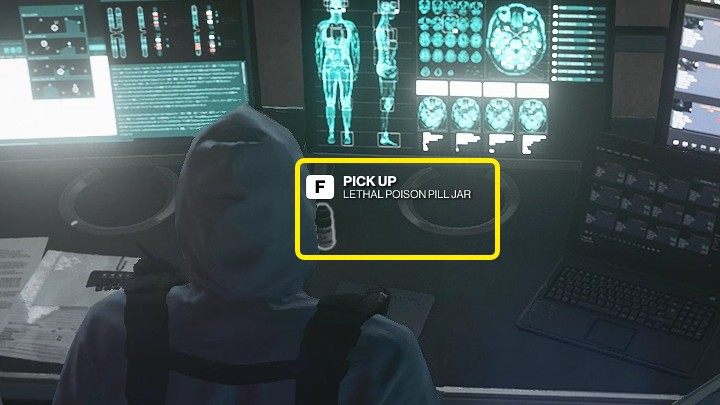 Śmiertelna trucizna występuje najczęściej w postaci tabletek (Lethal Poison Pill Jar) - Hitman 3: Przeciwnik - jak otruć? - Hitman 3 - poradnik, solucja