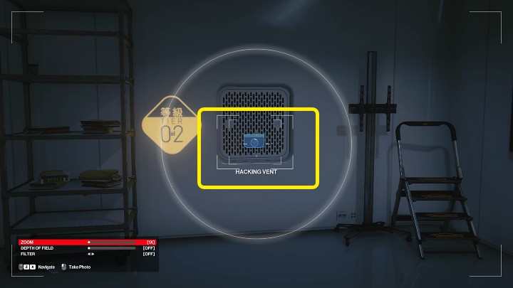 Podręczny aparat (Camera) to nowy gadżet, który Agent 47 posiada na swoim podstawowym wyposażeniu - Hitman 3: Zamek - jak otworzyć? - Hitman 3 - poradnik, solucja