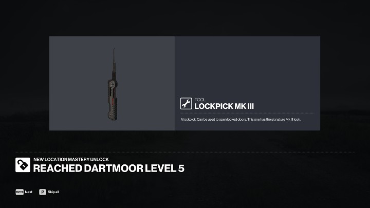 Po ukończeniu misji i podliczeniu noty punktowej na ekranie wyświetlą się komunikaty z informacją na temat zdobytego poziomu mistrzostwa i odblokowaniu nowych przedmiotów - Hitman 3: Mistrzostwa i postępy - Hitman 3 - poradnik, solucja