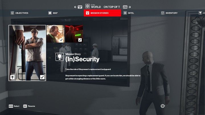 Wystarczy, że wciśniesz odpowiedni przycisk (F1 na PC), a uzyskasz dodatkowe wskazówki do aktualnie wykonywanej misji fabularnej i dodatkowe znaczniki na mapie, które wskazują, gdzie należy udać się w następnej kolejności - Hitman 3: Eksploracja map - Hitman 3 - poradnik, solucja
