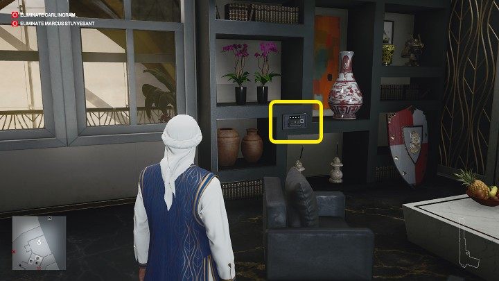 Do sypialni w apartamencie możesz dostać się na dwa sposoby: wyważając zamek lub zdobywając klucz (posiada go pracownik przebywający w magazynie przy kuchni, poziom 4) - Hitman 3: Kody do sejfów, zamków elektronicznych - lista wszystkich - Hitman 3 - poradnik, solucja