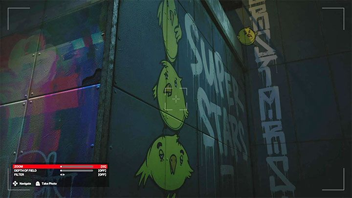 Miejsce zrobienia zdjęcia 4 - mural jest ogromnych rozmiarów i możesz zrobić zdjęcie pod kątem - Hitman 3: Bird Art - jak odblokować trofeum/osiągnięcie? - Hitman 3 - poradnik, solucja